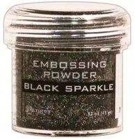 Ranger Embossing Powder - Black Sparkle
