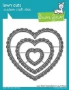lf1562 lawn fawn cuts lacy heart stackables