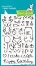 PartyAnimals clearstamps Lawn Fawn
