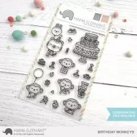Birthday Monkeys - Clear Stamps - Mama Elephant