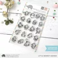 Little Monkey Agenda - Clear Stamps - Mama Elephant