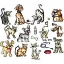 Mini Crazy Cats & Dogs by Tim Holtz - Framelits