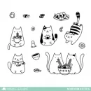 nom nom kitties clear stamps Mama Elephant