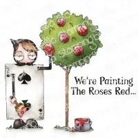 Stampingbella Oddball Painting the Roses Red Gummistempel