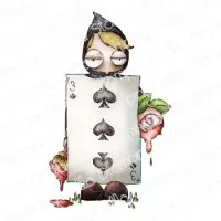Stampingbella Oddball Playing Card Gummistempel