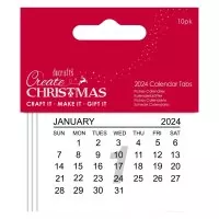 Calendar Tabs 2024 - Mini Kalenderblätter - Docrafts