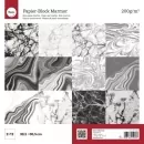 Rayher - Papier-Block Marmor - 12"x12"
