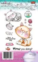 Meow You Doing - Stempel - Polkadoodles