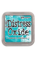 distress oxide ink - peacock feathers
