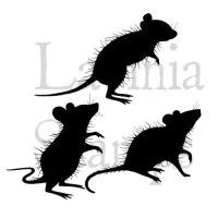Three Woodland Mice - Clear Stamps - Lavinia