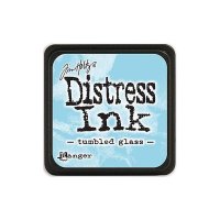 distress ink - tumbled glass